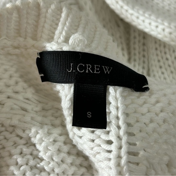 J.Crew Fisherman Cable Knit Sweater Women's White Size Small - Picture 3 of 8